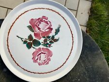 Plat a Tarte Ancien Moulin des loups Decor de Roses modele Marius
