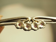 BROCHE ANCIEN ARGENT MASSIF