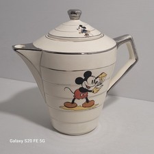 Cafetière Théière Mickey Walt Disney Onnaing Ancienne