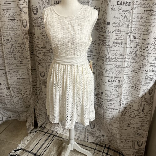 Quicksilver eyelet mini dress - eyelet,