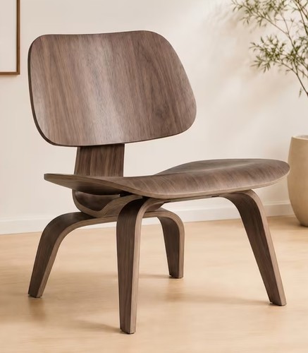 Repro eames walnut lcw - eames, molded