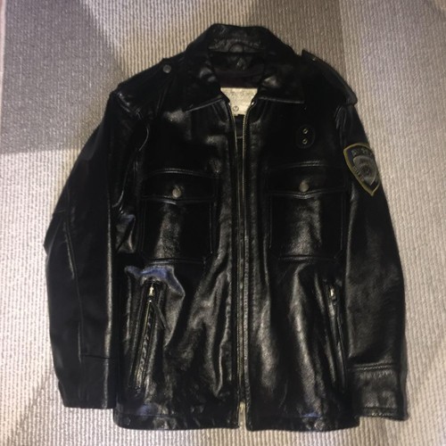 Veste cuir police - en,
