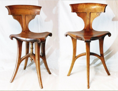 Rarissime paire chaises - paire, de