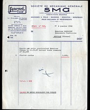 LA CHAUSSEE-SAINT-VICTOR (41) Constructeur de MACHINES à POLIR "S.M.G." en 1958