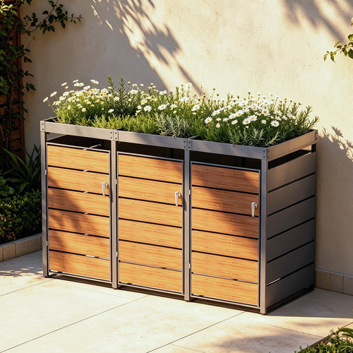 Abri poubelles d15gw3z - à,