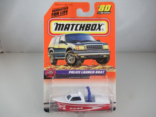 Matchbox police launch - police,