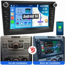Android 14 Pour Opel Astra H Corsa C/D Vectra C Zafira Autoradio GPS 2/4G+32/64G