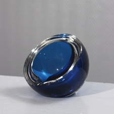 Cendrier Sommerso design Space Age Cristal de Saint Louis France XXème