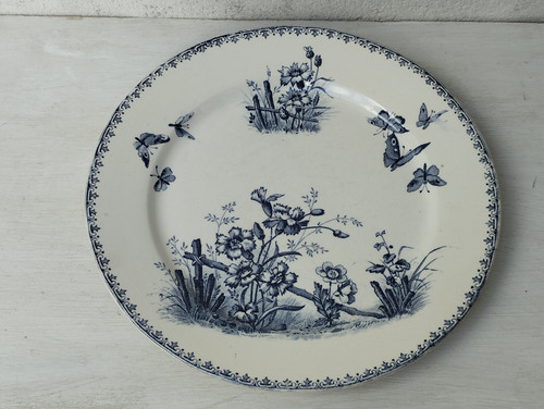 Assiette plate sarreguemines - plate,