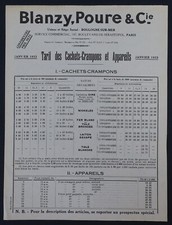 Publicité 1933 plume blanzy - 1933,