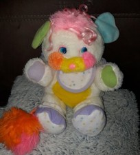 VIPB Peluche Popples an. 80 vintage bébé BIBSY Mattel 1987 32cm tbe bruit hochet