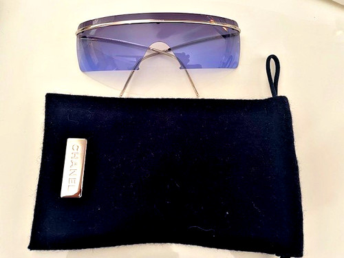Lunettes soleil masque bleu - de,