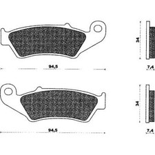 Paire Plaquettes Cre 125-250