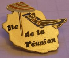 pin's ILE de la REUNION PLAGE PARASOL TRANSAT BRONZING