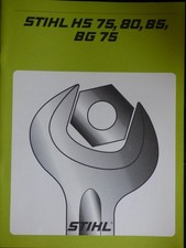 MANUEL ATELIER DE RÉPARATION TAILLE HAIES HS75 HS80 HS85 BG75