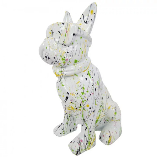 Statue chien bouledogue