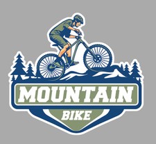 MOUNTAIN BIKE VTT VELO SPORT XTREM DECAL AUTOCOLLANT STICKER MC128