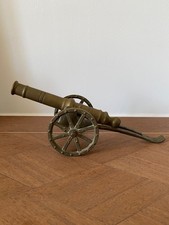 canon miniature en bronze objet de vitrine