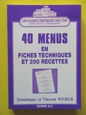 Weber 40 Menus en Fiches et
