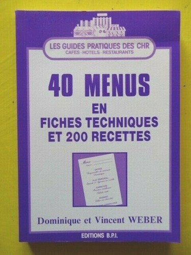Weber menus fiches et - 40,