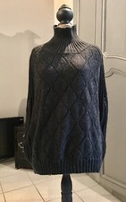 Fransa Ravissante Cape/poncho Forme Ample Coloris Gris Anthracite