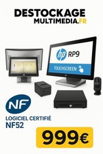 Pack Caisse Enregistreuse Tactile HP RP9 Complet Avec Logiciel Tous Commerces...