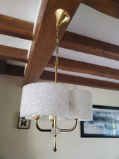 Lustre vintage en opaline