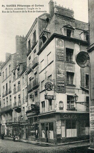 Carte nantes maison ancienne - carte,