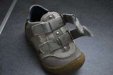 une paire de chaussure BABY BY GEMO en cuir beige/gris taille 21