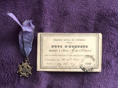 Note honor and medal - and, the