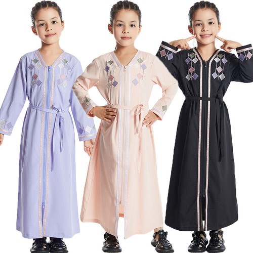 Abaya muslim kids girls long - muslim,