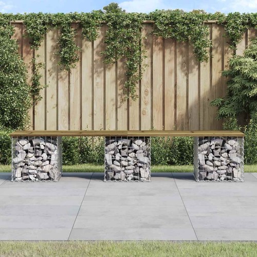 Banc jardin design gabion - design,