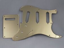 STRATOCASTER Doré Miroir Scratch Plaque Ensemble Pickguard Pour USA / Mex FENDER