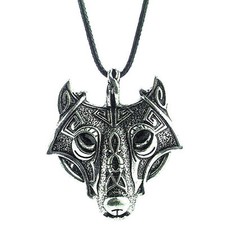 Pendentif tête loup - pendentif,