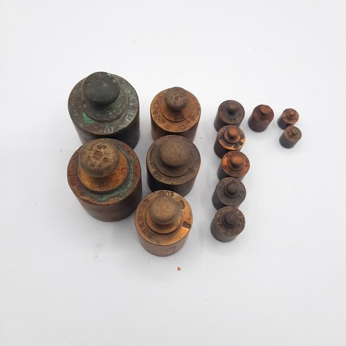 Lot poids laiton balance - poids,