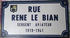 Aviation - plaque de rue René