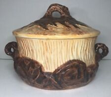 Belle Soupière Imita Bois Vintage Dans Le Goût De Jourdan / Cerart Monaco