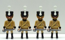 4 X Hussard Soldat Chasseur