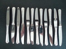 COUTEAUX DESSERT NOGENT INOX MANCHE METAL ARGENTE