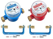 Compteur d'eau 1/2", 3/4" étrier de compteur d'eau vis DN15 DN20 2024-2029