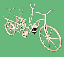 VÉLO AVEC REMORQUE PORTE