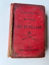 livre Traité populaire du jeu de billard - J. Arnous de Rivière