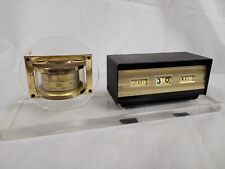 Calendrier perpétuel et thermomètre Mallat. Made in france. Années 70.