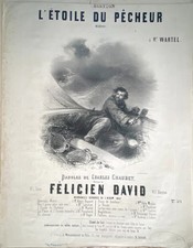 LITHO  PARTITION MUSICALE  L'