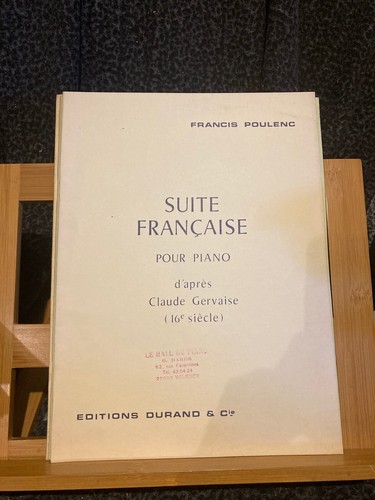 Francis poulenc suite - francis,