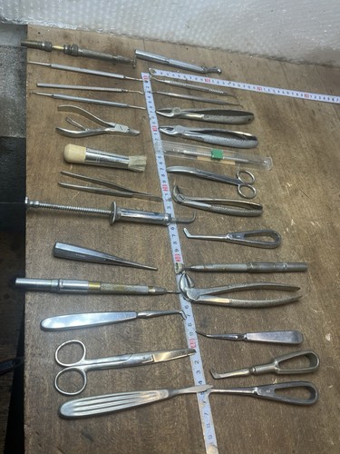 Lot outils anciens dentiste - lot, 25