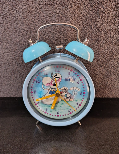 Horloge réveil bleu clair - bleu,