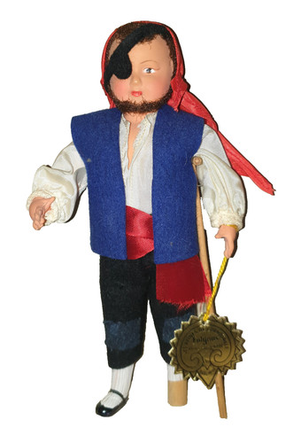 Poupée ancienne rare pirate - ancienne, :