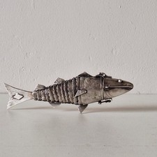 Poisson articulé en argent