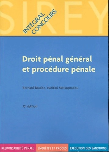 Droit pénal général - , et